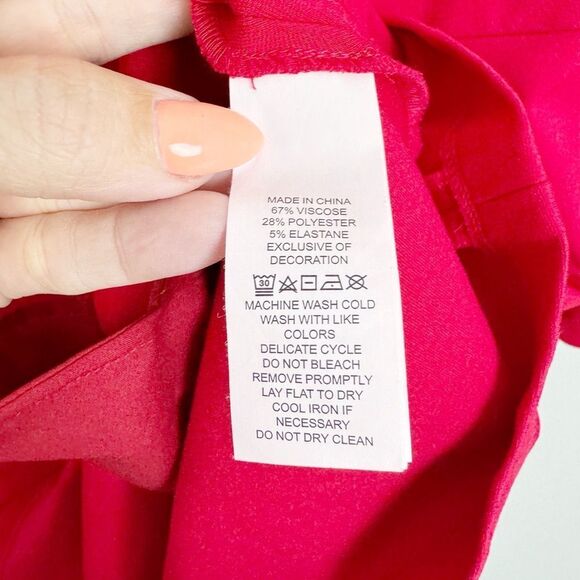 KATE SPADE BROOME STREET | Red Ponte Bell Sleeve Mini Dress Women’s Size Small - Picture 13 of 15